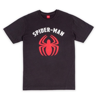 เสื้อยืดผ้าฝ้ายLiverpooll Marvel Men Spiderman T-Shirt - เสื้อยืดผู้ชายลายมาร์เวล สไปเดอร์แมน สินค้าลิขสิทธ์แท้100% char