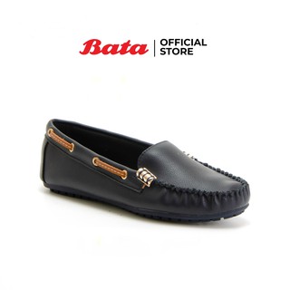 สินค้า *Best Seller* Bata LADIESCASUAL รองเท้าลำลองแฟชั่นหญิง MOCCASINE แบบสวม สีกรมท่า รหัส 5519596