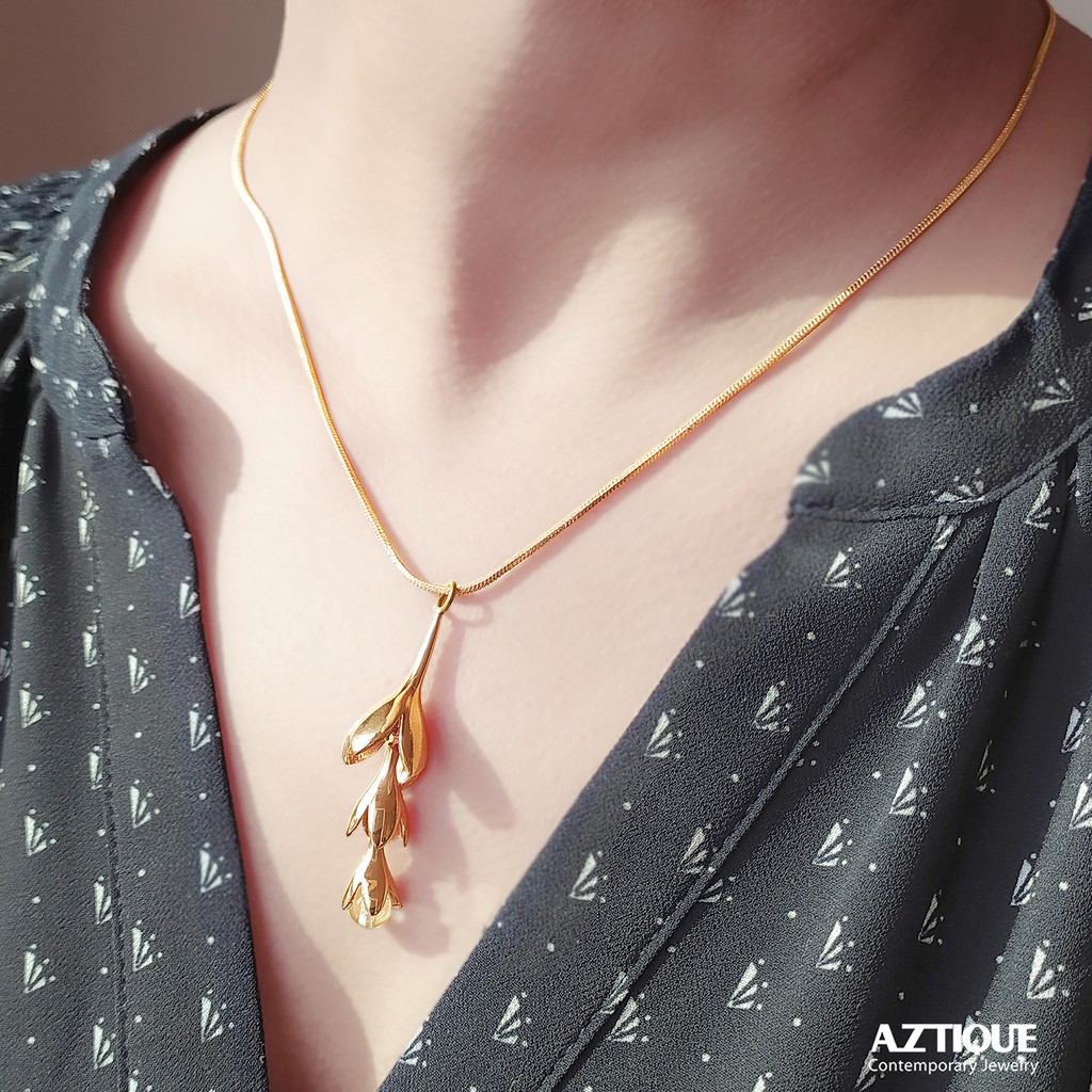 aztique-สร้อยคอเงินแท้-จี้-หยดน้ำค้าง-morning-dew-พลอยควอตซ์ใส-quartz-necklace-pendant-jewelry-gifts-md