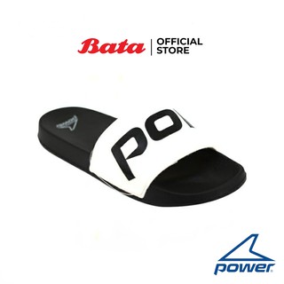 สินค้า Bata POWER MENS SLIPPER รองเท้าแตะแฟชั่นชาย สีขาว รหัส 8611926 Mensandal SUMMER
