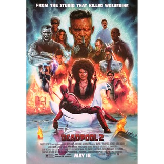 โปสเตอร์ หนัง เดดพูล 2 DEADPOOL 2 2018 POSTER 24”x35” Inch Superhero Marvel Ryan Reynolds V1