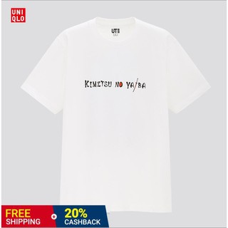 Uniqlo เสื้อยืดแขนสั้น พิมพ์ลายมังงะ (UT) สําหรับผู้ชาย และผู้หญิง (Demon Slayer)43195616S-5XL