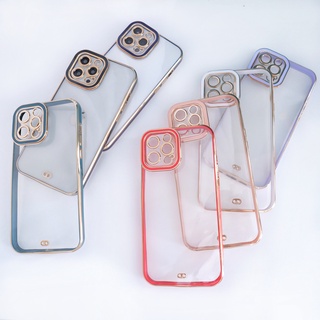 CASE สำหรับ ไอโฟน พร้อมส่ง เคสขอบสีเงา สำหรับ ไอโฟน เคสกันกล้อง รุ่น i12 12pro 12promax i13 13pro 13promax i 13 Pro max