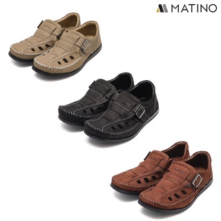 สินค้า MATINO SHOES รองเท้าชายหนังแท้ รุ่น MC/S 1503 - BLACK/BROWN/TORO