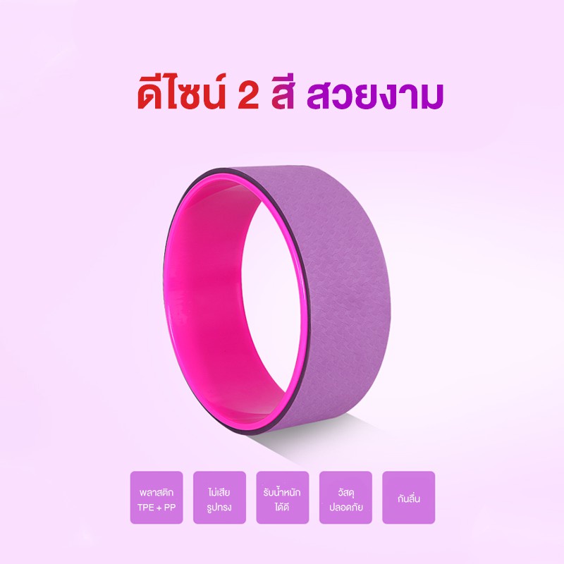 XtivePRO Yoga Wheel วงล้อโยคะ สำหรับการออกกำลังกาย เล่นโยคะ รับน้ำหนักได้ 150 kg https://lnwchill.com