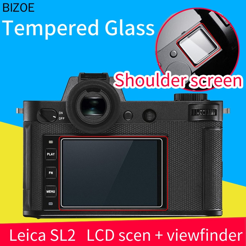 กระจกนิรภัยป้องกันหน้าจอสำหรับ-leica-sl2-จอแอลซีดีไหล่หน้าจอกระจกเลนส์ป้องกันหน้าจอแอลซีดีป้องกัน