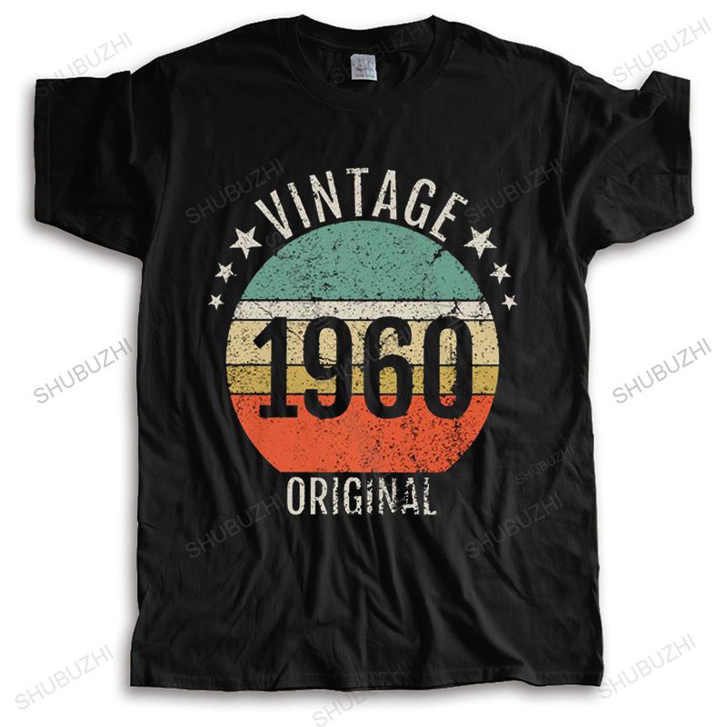 t-shirt-เสื้อยืดแขนสั้น-พิมพ์ลาย-best-vintage-1960-เกิด-in-1960-ครบรอบ-60-ปี-สําหรับผู้ชายs-5xl