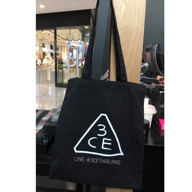 3ce-tote-bag-ถุงผ้าสกีนโลโก้แบรนด์