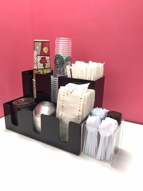 ภาพสินค้ากล่องใส่แก้วกาแฟพร้อมอุปกรณ์ 6 ช่อง ใส่แก้วขนาด 16~22 ออนซ์ จากร้าน roacrylic บน Shopee ภาพที่ 6