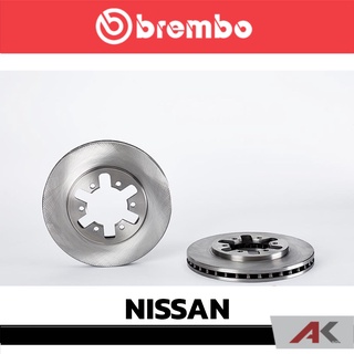 จานเบรก Brembo NISSAN Big M 4x4 Frontier, Urvan E24 หน้า เบรคเบรมโบ้ 09 5255 10 (ราคาต่อ 1 ข้าง)