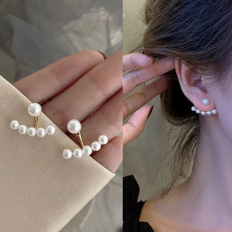 พร้อมส่งจากไทย-ต่างหูก้านเงิน-925-แต่งลูกปัดมุก-สไตล์เกาหลี-earrings