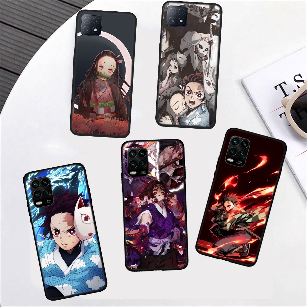 เคสโทรศัพท์มือถือ-ลายการ์ตูนอนิเมะ-demon-slayer-สําหรับ-samsung-galaxy-s10e-s10-s9-s8-plus-lite-s7-edge-ij4