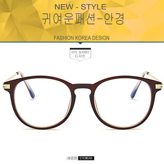 Fashion แว่นตากรองแสงสีฟ้า 8616 สีน้ำตาลตัดทอง ถนอมสายตา