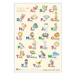 corcai-โปสเตอร์หัดอ่าน-โปสเตอร์การเรียนรู้-a-z-ก-ฮ-ตัวเลข1-10-สระ-วรรณยุกต์-ขนาดติดฝาผนัง-ภาพประกอบการศึกษา