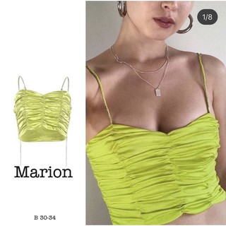 พร้อมส่ง❗️ Marion Top มี 3 สี เสื้อสายฝอ งานแบรนด์ เสื้อครอปเซกซี่