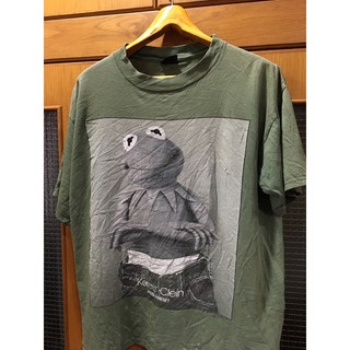 เสื้อยืดวินเทจมือสอง VINTAGE 90s KERMIT CLEIN Size L มือ2สามารถปรับแต่งได้