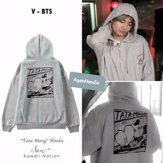 Tata MANG KPOP เสื้อแจ็กเก็ตกันหนาว มีฮู้ด วัสดุ FLEECE สําหรับผู้ชาย และผู้หญิง