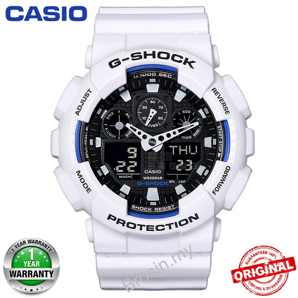 ขายด่วน-นาฬิกา-casio-g-shock-ga100-นาฬิกาข้อมือผู้ชายนาฬิกาสปอร์ต-ga-100b-7a