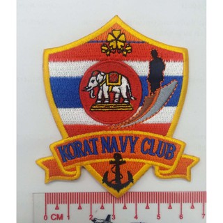 อาร์มผ้าปัก Korat Navy Club