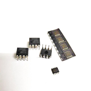 JRC4558D NJM4558D 4558D  Dual Operational Amplifier  IC 8ขา DIP/SMD   1ตัว