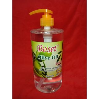 น้ำมันมะกอก BOSET Olive Oil (ใส ไม่มีสีไม่มีกลิ่น) 1000  ml. พร้อมหัวปั้ม