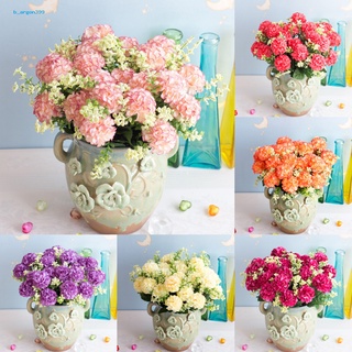 [NE] 1 Bouquet Artificial Flowers Realistic Artificial Hydrangea Bouquet Vivid