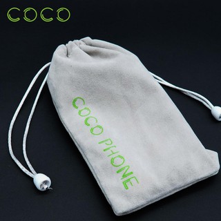 ถุงอเนกประสงค์ COCO-PHONE แบบหูรูด กระเป๋าผ้า ใส่ของ ใส่แบตสำรอง มือถือ ของเบ็ดเตล็ด