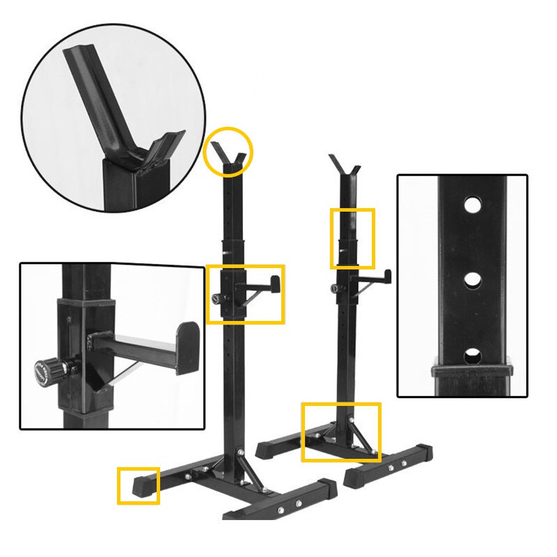 แร็ควางบาร์เบล-ปรับความสูงชั้นวางบาร์เบล-แท่นยกบาร์เบล-บาร์เบล-ที่วางบาร์เบล-แท่นวางบาร์เบล-squat-rack-barbell-rack