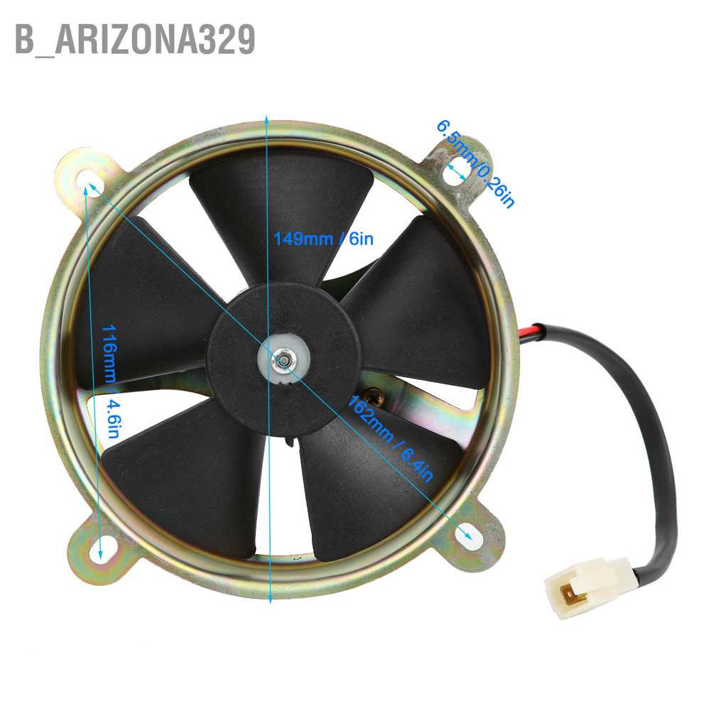 arizona329-พัดลมระบายความร้อนหม้อน้ําไฟฟ้า-12v-6-นิ้ว-สําหรับ-quad-dirt-bike-atv-150cc-200cc