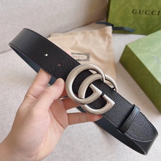 เข็มขัดหนัง Gucci Double G Buckle 100%