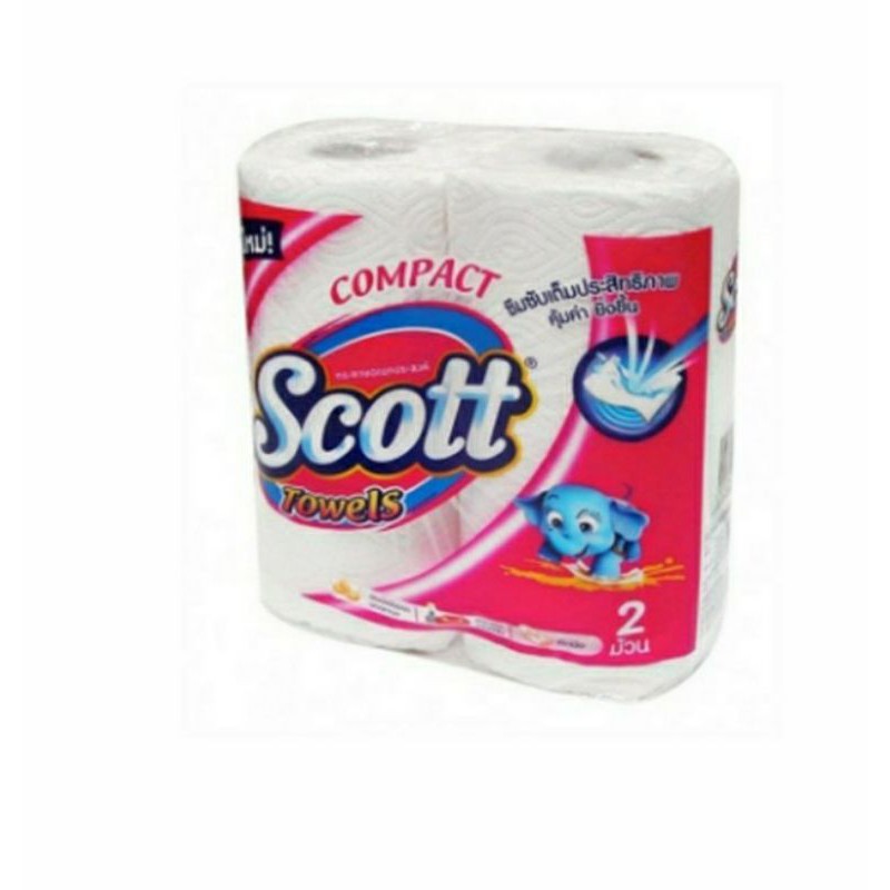 scottกระดาษอเนกประสงค์สก็อตต์2ม้วน