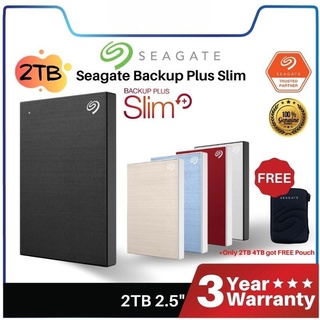 ภาพหน้าปกสินค้าSeagate Backup Plus Slim 2TB 2.5\" Portable Hard Drive (NEW) STHN2000400 STHN2000401 STHN2000402 STH ที่เกี่ยวข้อง