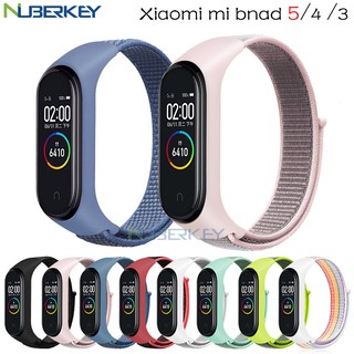 สินค้า สายนาฬิกาข้อมือ ไนล่อน สำหรับนาฬิกา for Xiaomi Mi Band 7/6/5/4/3 Bracelet Mi Band 5 NFC 6/7