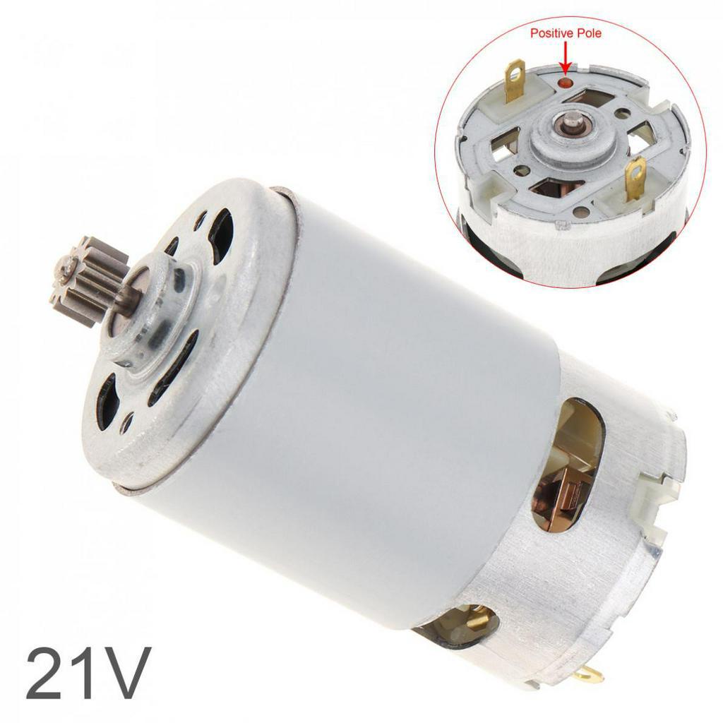 มอเตอร์ DC RS550 21V 29000 RPM พร้อมตัวแปลง 11 ซี่ และกล่องเกียร์แรงบิด ...