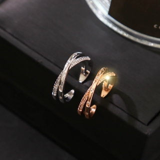 แหวนสไตล์เกาหลี Dongdaemun แหวนเพทายฮอลโลว์แหวนนิ้วมือผู้หญิง