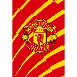 Manchester United Logo แมนเชสเตอร์ยูไนเต็ด  MUFC แมนยู Red Devils โปสเตอร์ Poster วอลเปเปอร์ ตกแต่งผนัง ฟุตบอล Football