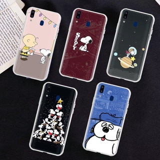 เคสโทรศัพท์มือถือ แบบใส ลายสนูปปี้ สําหรับ Samsung Galaxy A10S A20S A50S A7 A8 A20 A30S A9 A70S A30 A10 A50 A70