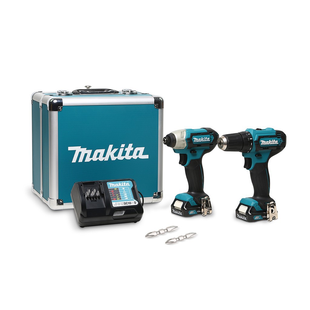 ชุด-combo-makita-clx224x1-ประกอบด้วย-ไขควงกระแทก-makita-td110dz-และ-สว่าน-makita-df333z-12v