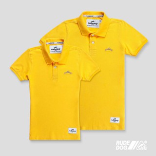 Rudedog เสื้อโปโล รุ่น Curve สีเหลือง (ราคาต่อตัว)