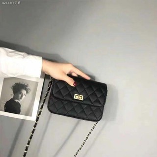 ✁Small Fragrance style rhombic chain bag female 2020 new all-match messenger chic mini Korean version square student