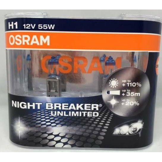 OSRAM NIGHT BREAKER UNLIMITED ขั้ว H1 | Shopee Thailand