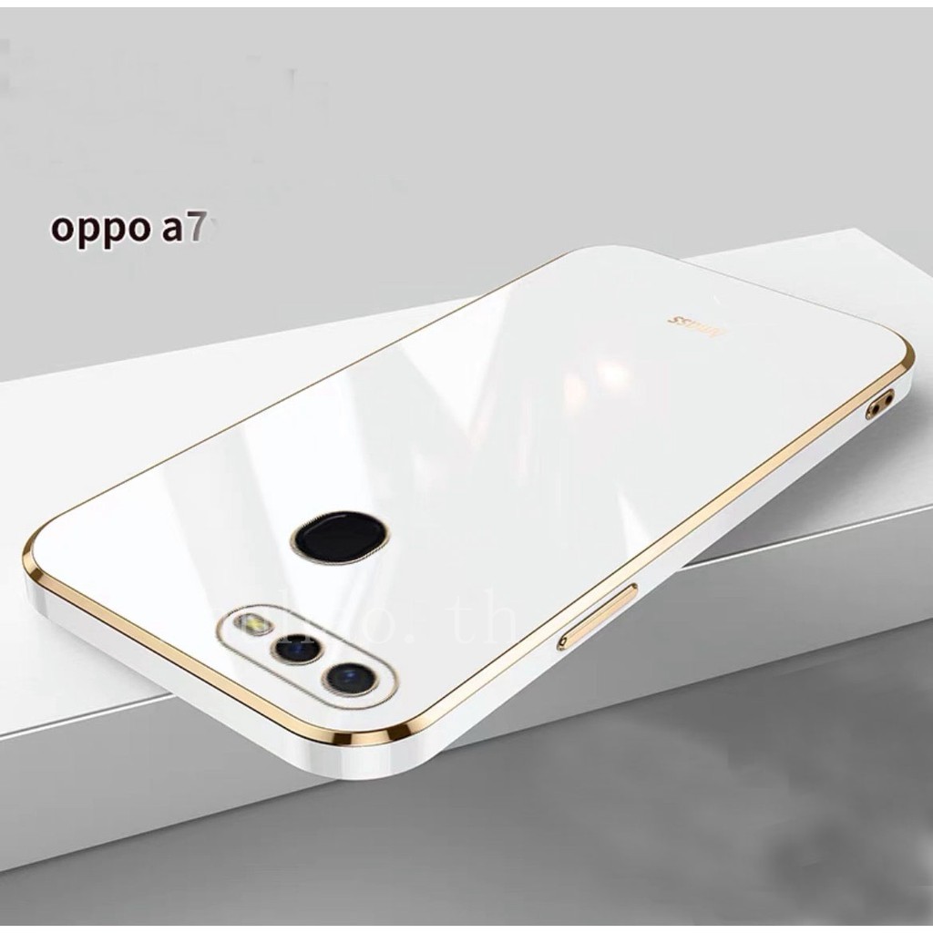 ภาพสินค้าเคส OPPO A12 A5S A7 F9 Reno6Z soft case เคส OPPO A12 A3S A5S F9 electroplate A7 เคสโทรศัพท์เคลือบด้วยไฟฟ้า จากร้าน shuhao.th บน Shopee ภาพที่ 3