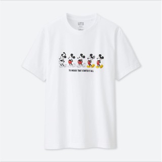 คุณภาพสูง เสื้อยืดแขนสั้นพิมพ์ลาย Mickeyy Mouse สําหรับผู้ชาย คอกลม