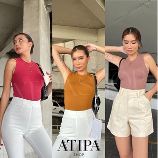 Atipashop - WESTWOOD TOP เสื้อกล้าม เสื้อแขนกุด คอกลม รุ่นตัวยาว ผ้าหนา มีหลายสีให้เลือก