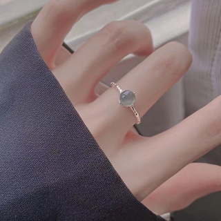 แหวนนิ้วชี้ แหวนมูนสโตน แหวนแฟชั่นสุดหรู แหวนเปิดผู้หญิง