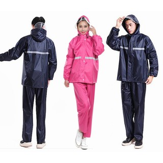 เสื้อกันฝน ชุดกันฝน มีแถบสะท้อนแสง เสื้อกันฝนมอเตอร์ไซค์Motorcycle raincoat