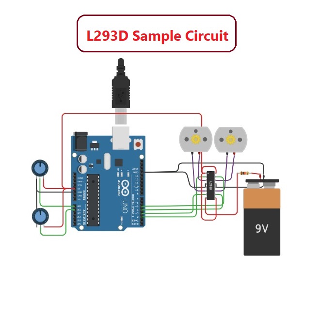 l293d-ic-dip-dc-motor-stepper-motor-driver-control-iteams-diy-ไอซีขับมอเตอร์-เหมาะกับ-arduino-mcu-plc-diy-ทั่วไป