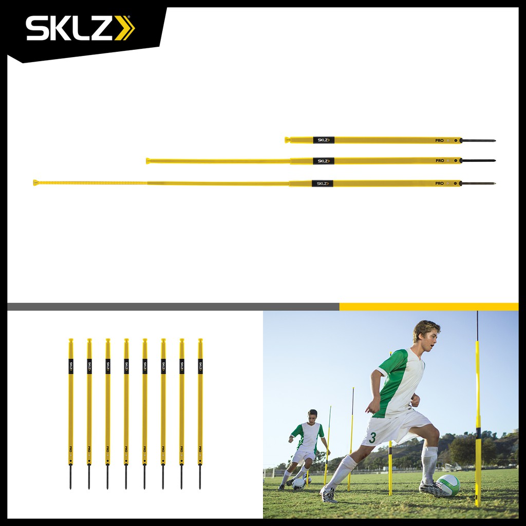 sklz-pro-training-agility-poles-8-ชิ้น-เสาสลาลม-เสาสไลด์-เสาฝึกซ้อมฟุตบอล-เสาฝึกซ้อมวิ่งซิกแซก-เสาซ้อมบอล-slalom