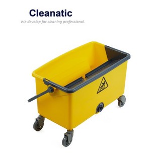 Cleanatic  C-3014	ถังม็อบแบบสี่เหลี่ยมผืนผ้าพร้อมตะแกรงสะเด็ดน้ำ สำหรับ Flat Mop