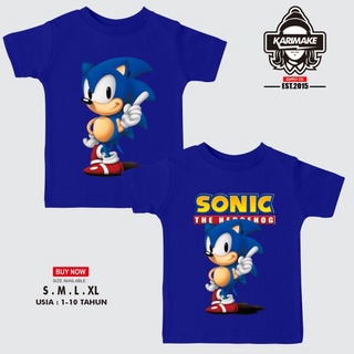 เสื้อยืด พิมพ์ลายเกม SONIC THE HEDGEHOG V5 ทรงสามเหลี่ยมS-5XL